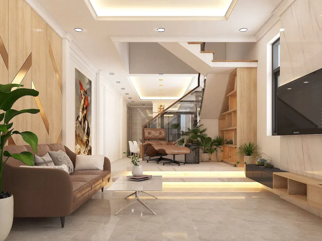 Phòng khách - Nhà phố Gò Vấp - Phong cách Modern | Space T