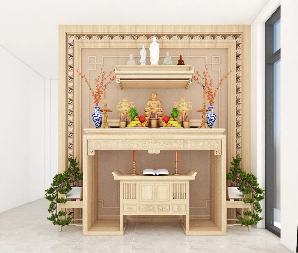 Phòng thờ - Nhà phố Gò Vấp - Phong cách Modern | Space T