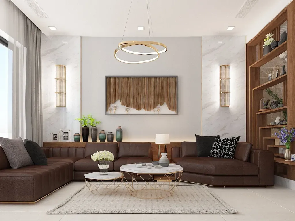 Phòng khách - Nhà phố Nine South - Phong cách Modern | Space T