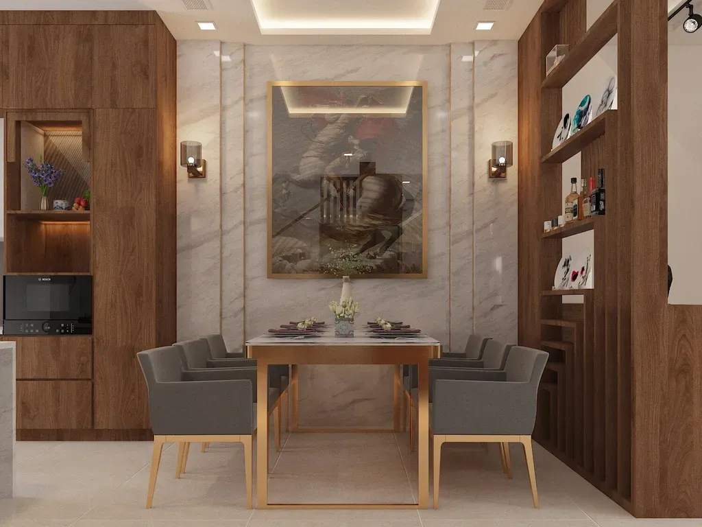 Phòng ăn - Nhà phố Nine South - Phong cách Modern | Space T