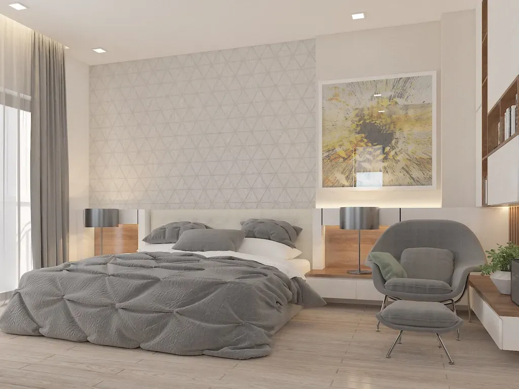 Phòng ngủ - Nhà phố Nine South - Phong cách Modern | Space T
