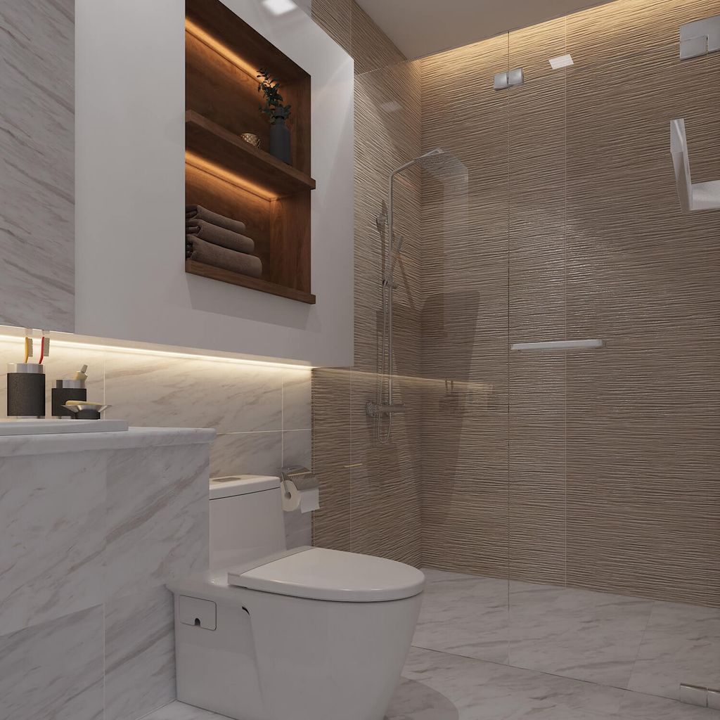 Phòng tắm - Nhà phố Nine South - Phong cách Modern  | Space T