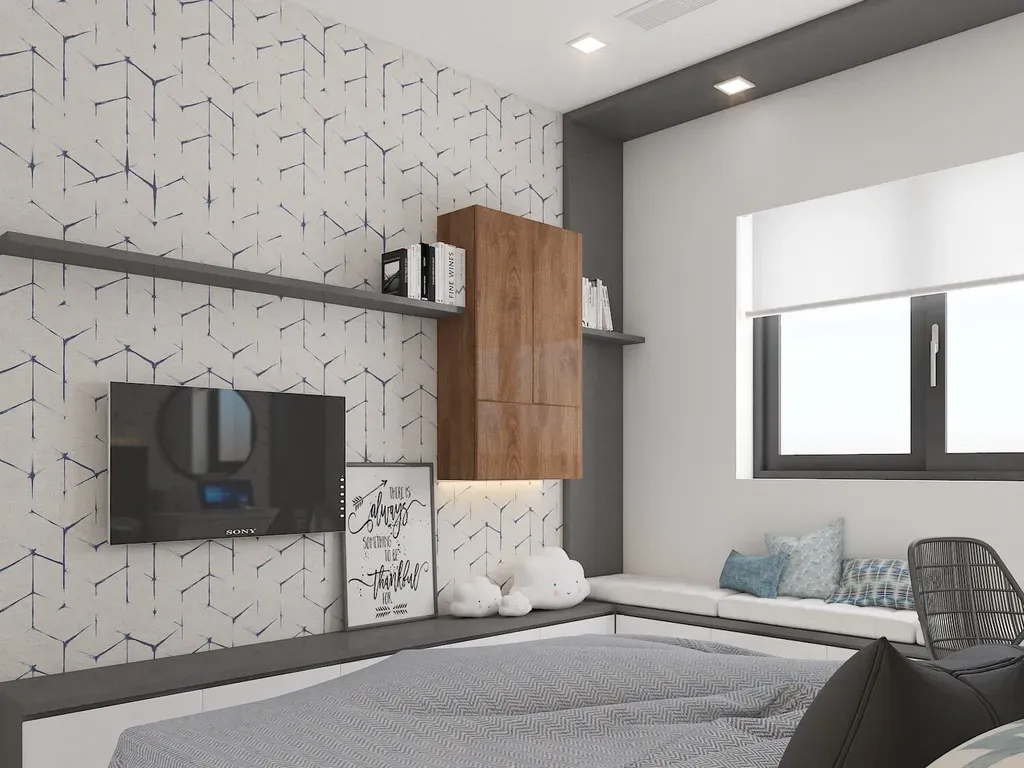 Phòng ngủ - Nhà phố Nine South - Phong cách Modern | Space T