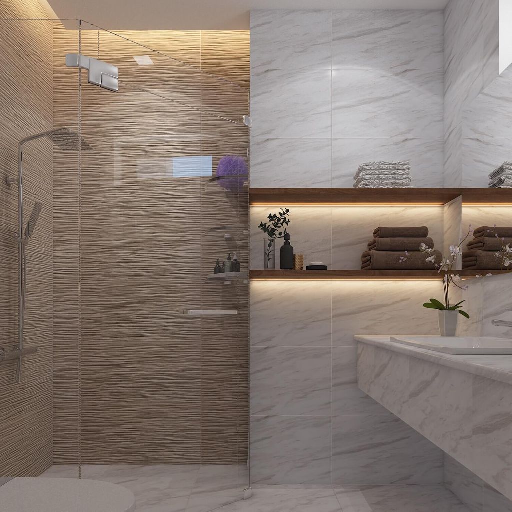 Phòng tắm - Nhà phố Nine South - Phong cách Modern  | Space T