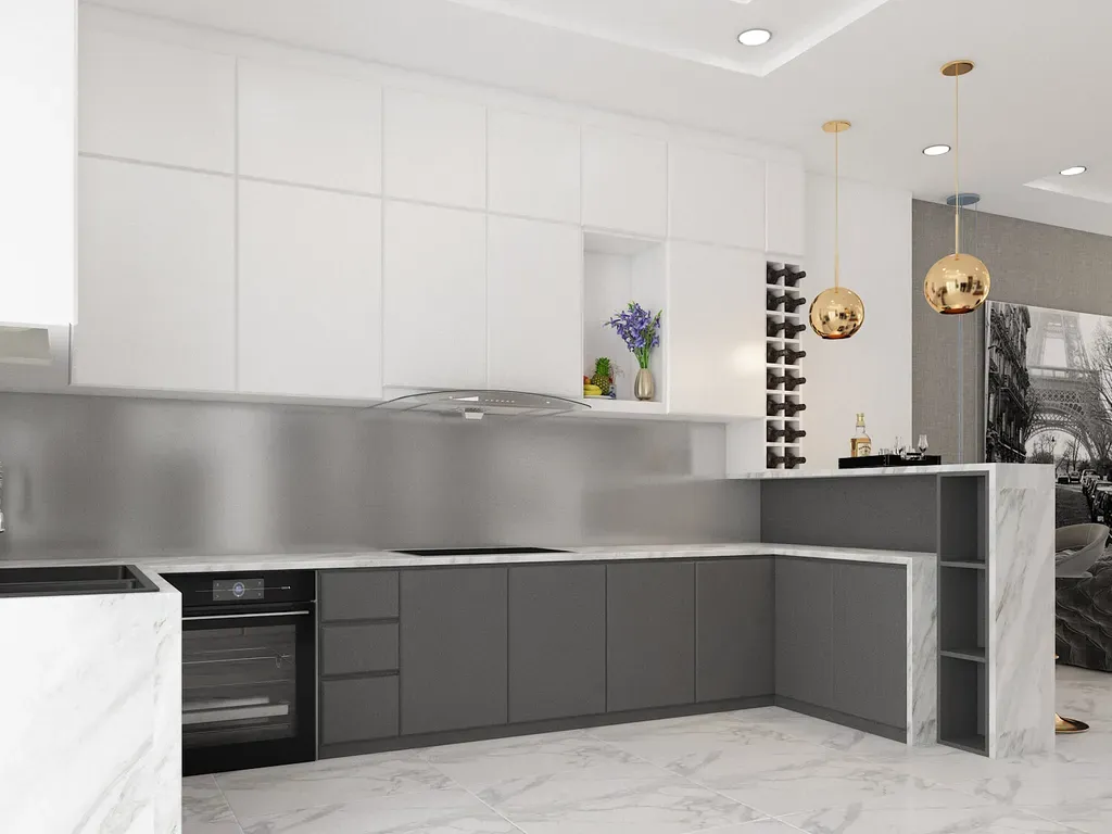 Phòng bếp - Nhà phố quận Thủ Đức - Phong cách Modern | Space T