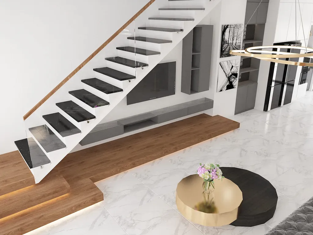 Phòng khách - Nhà phố quận Thủ Đức - Phong cách Modern | Space T