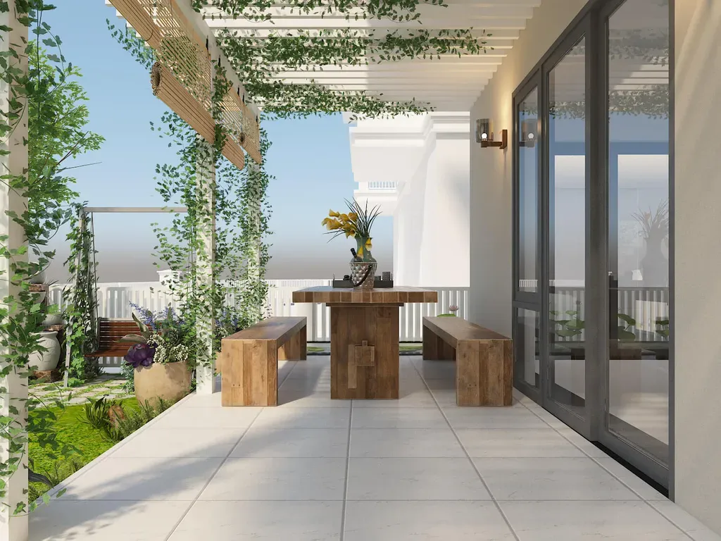 Sân vườn - Biệt thự Century Quận 12 - Phong cách Modern | Space T