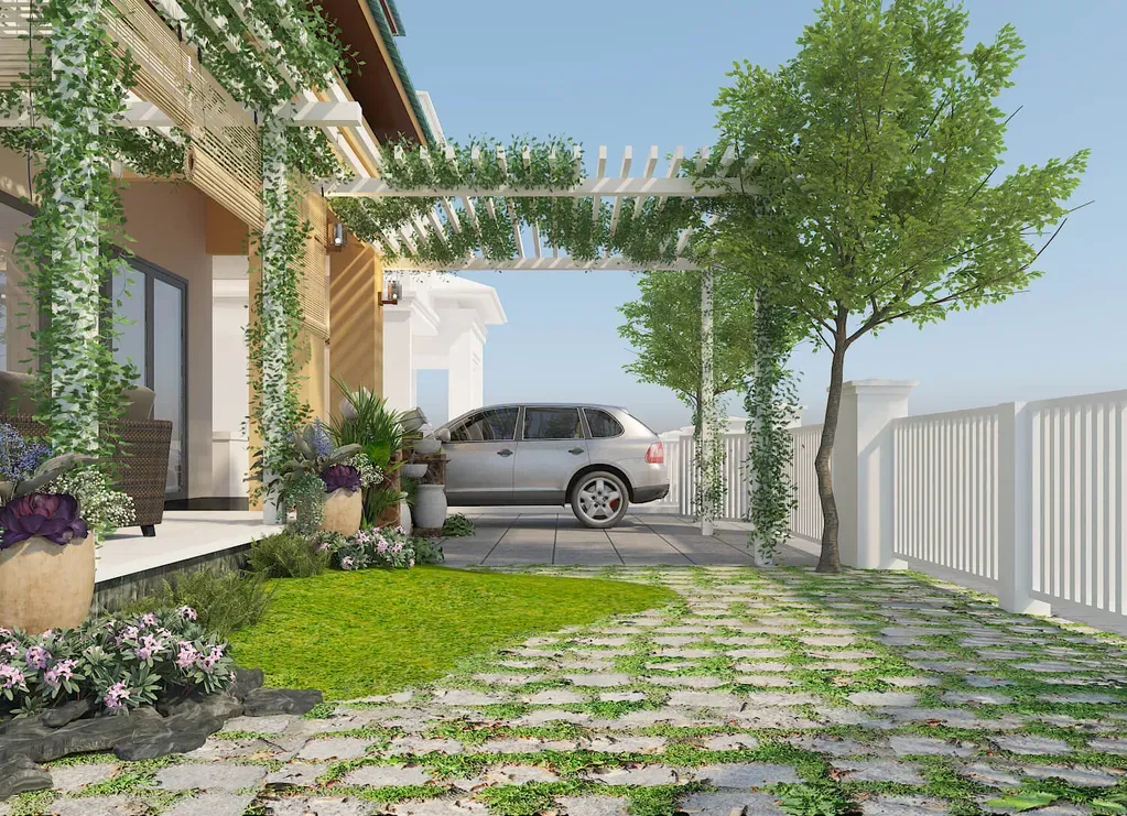 Sân vườn - Biệt thự Century Quận 12 - Phong cách Modern | Space T