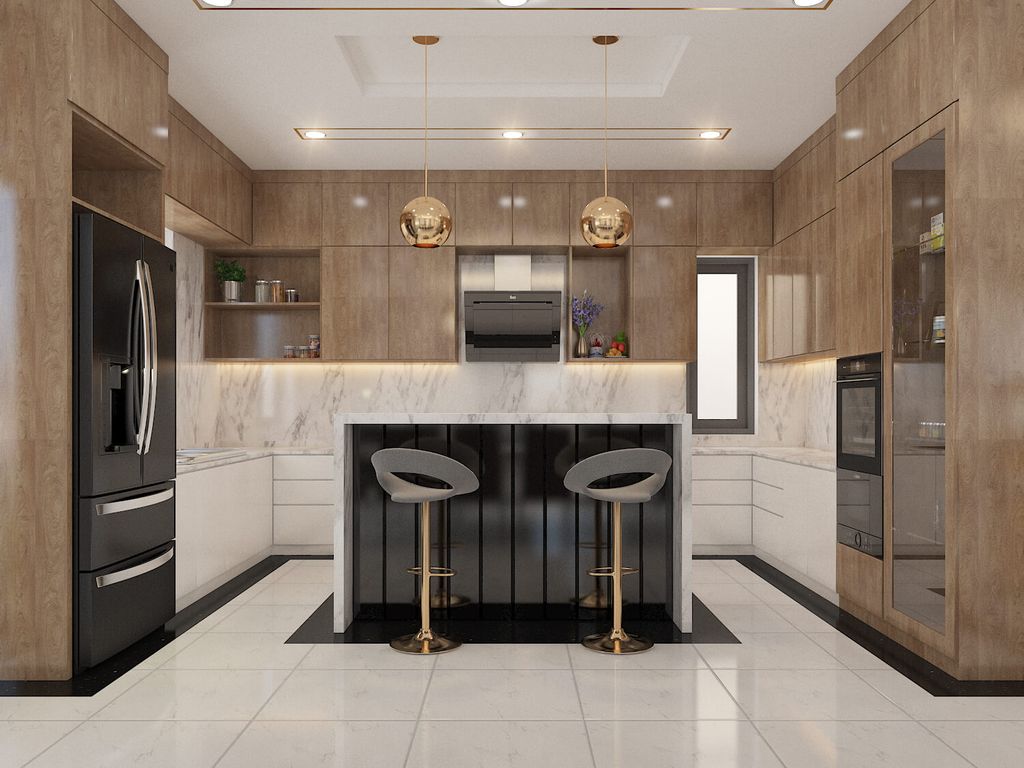 Phòng bếp - Biệt thự Century Quận 12 - Phong cách Modern  | Space T