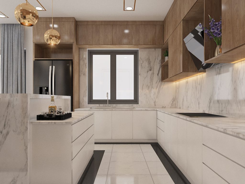 Phòng bếp - Biệt thự Century Quận 12 - Phong cách Modern  | Space T
