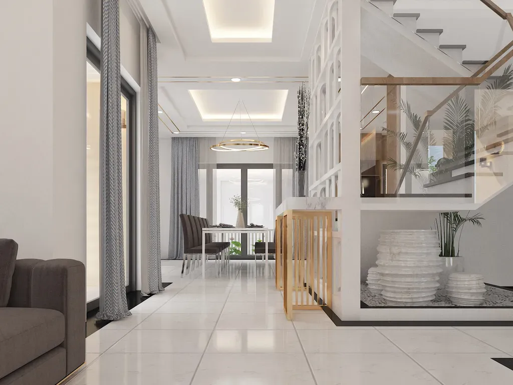 Hành lang - Biệt thự Century Quận 12 - Phong cách Modern | Space T