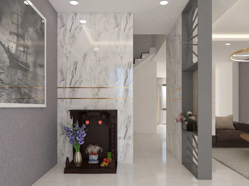 Sảnh - Nhà phố Trung Sơn Bình Chánh - Phong cách Modern | Space T