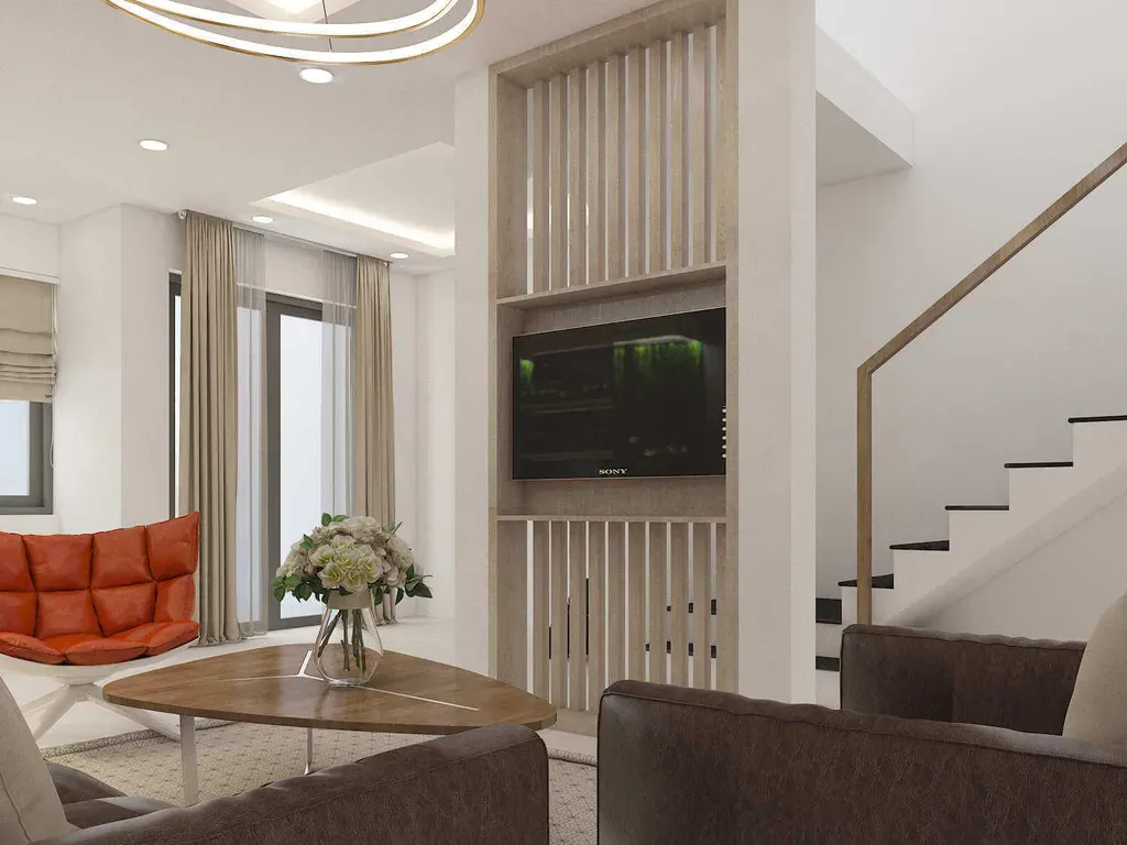 Phòng khách - Nhà phố Trung Sơn Bình Chánh - Phong cách Modern | Space T