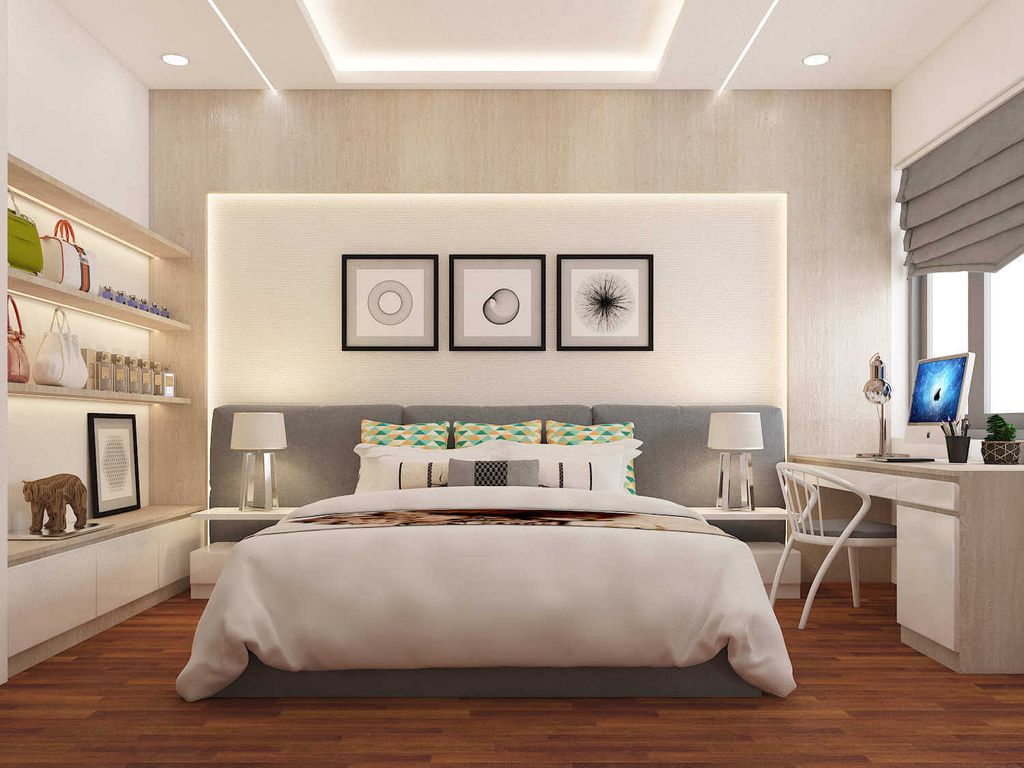 Phòng ngủ - Nhà phố Trung Sơn Bình Chánh - Phong cách Modern  | Space T