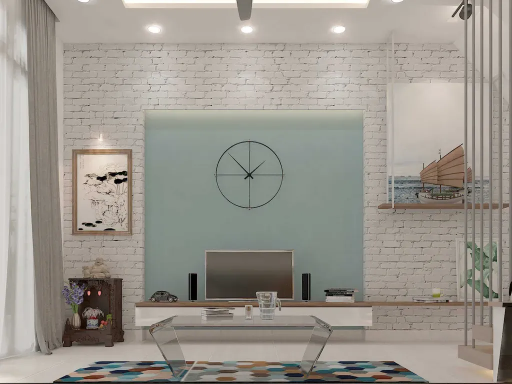Phòng khách - Nhà phố Quận Bình Thạnh - Phong cách Scandinavian + Modern | Space T