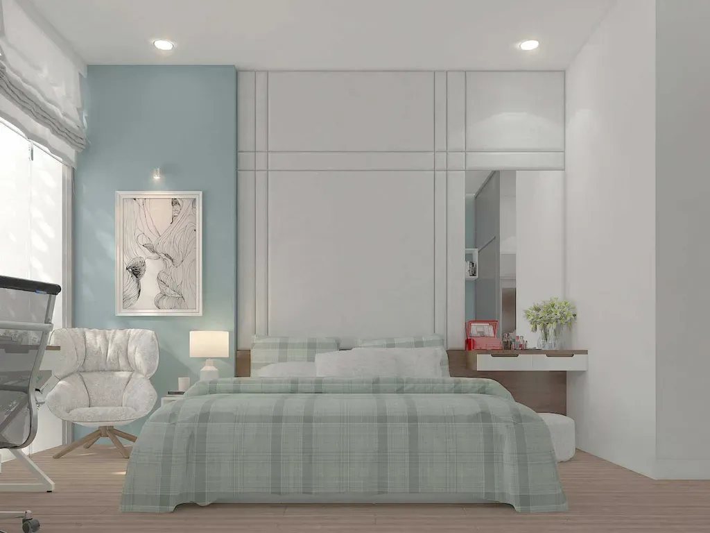 Phòng ngủ - Nhà phố Quận Bình Thạnh - Phong cách Scandinavian + Modern | Space T