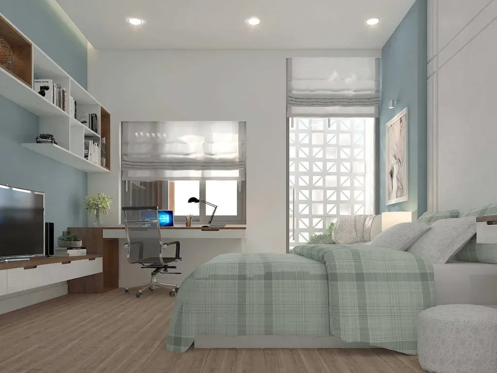 Phòng ngủ - Nhà phố Quận Bình Thạnh - Phong cách Scandinavian + Modern | Space T