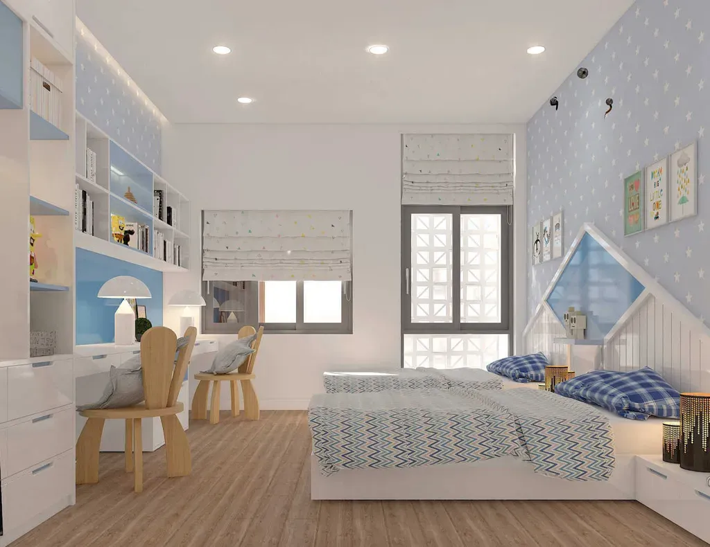 Phòng cho bé - Nhà phố Quận Bình Thạnh - Phong cách Scandinavian + Modern | Space T