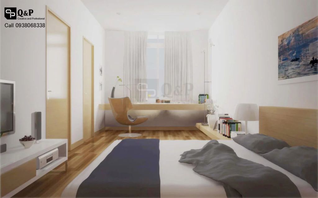 Phòng ngủ - Biệt thự Buôn Mê Thuột Đăk Lăk - Phong cách Scandinavian  | Space T