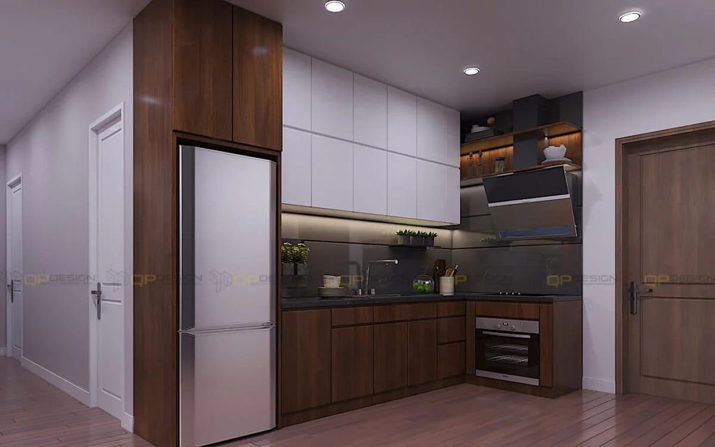 Phòng bếp - Căn hộ Vinhomes Grand Park Q.9 - Phong cách Modern  | Space T
