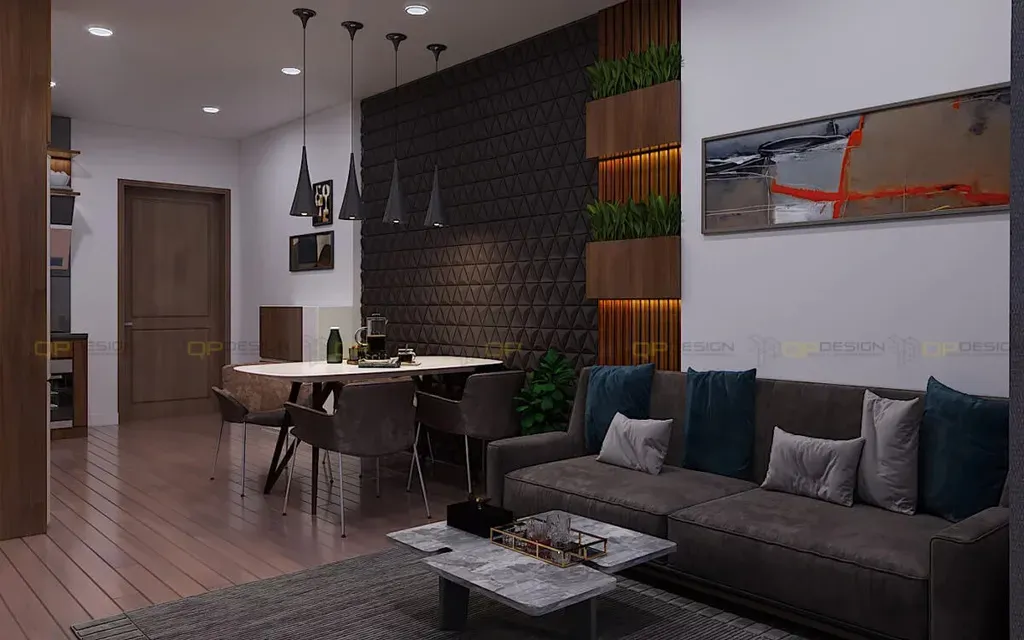 Phòng khách, Phòng ăn - Căn hộ Vinhomes Grand Park Q.9 - Phong cách Modern | Space T