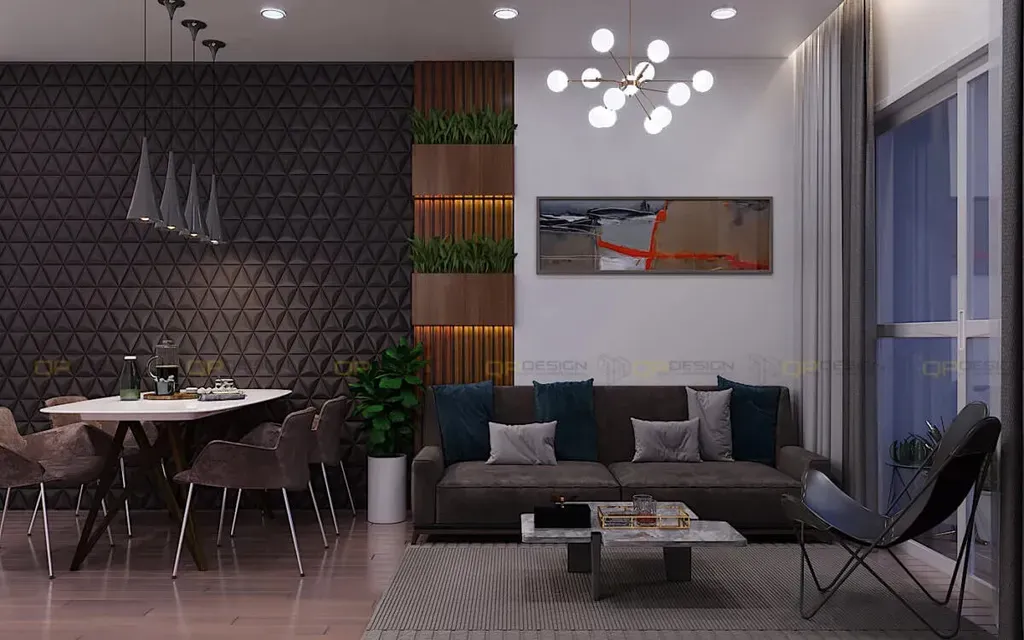 Phòng khách, Phòng ăn - Căn hộ Vinhomes Grand Park Q.9 - Phong cách Modern | Space T