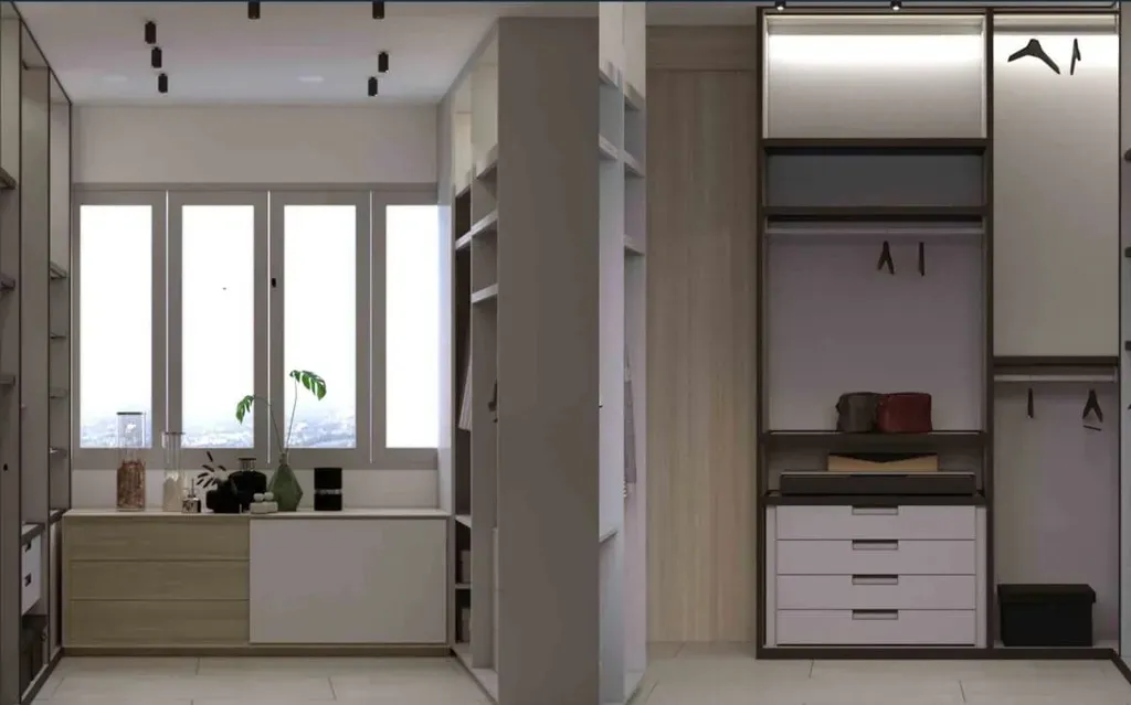 Phòng thay đồ - Căn hộ The View - Rivieva Point Quận 7 - Phong cách Minimalist + Modern | Space T