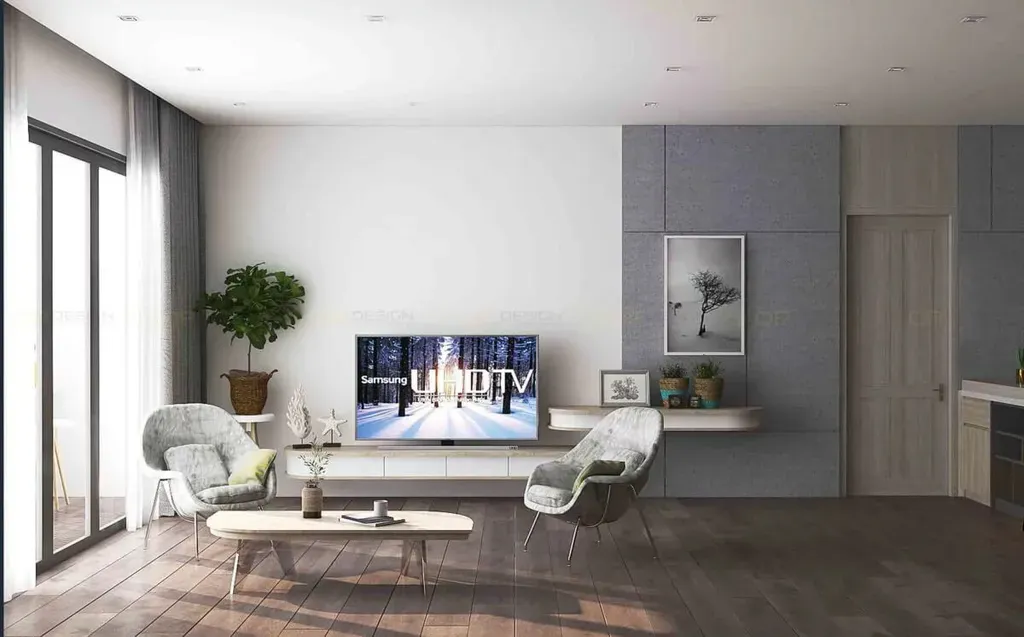 Phòng khách - Căn hộ The View - Rivieva Point Quận 7 - Phong cách Minimalist + Modern | Space T