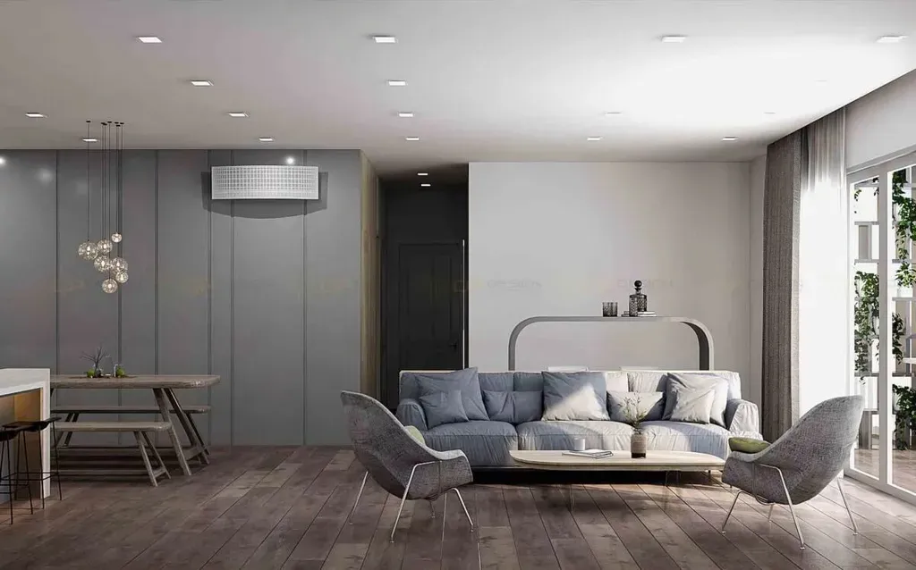 Phòng khách - Căn hộ The View - Rivieva Point Quận 7 - Phong cách Minimalist + Modern | Space T