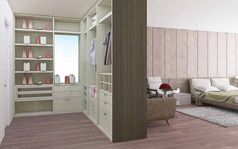 Phòng ngủ, Phòng thay đồ - Căn hộ Penthouse Trần Bình Trọng Quận 5 - Phong cách Modern  | Space T