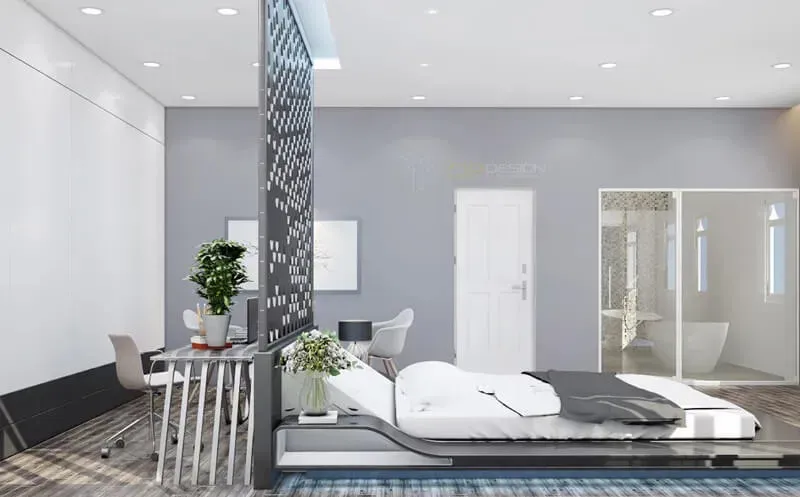 Phòng ngủ - Căn hộ Penthouse Trần Bình Trọng Quận 5 - Phong cách Modern | Space T