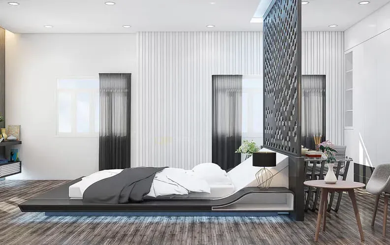 Phòng ngủ - Căn hộ Penthouse Trần Bình Trọng Quận 5 - Phong cách Modern | Space T