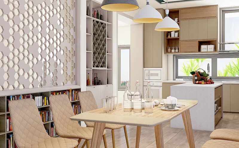 Phòng ăn - Căn hộ Penthouse Trần Bình Trọng Quận 5 - Phong cách Modern  | Space T