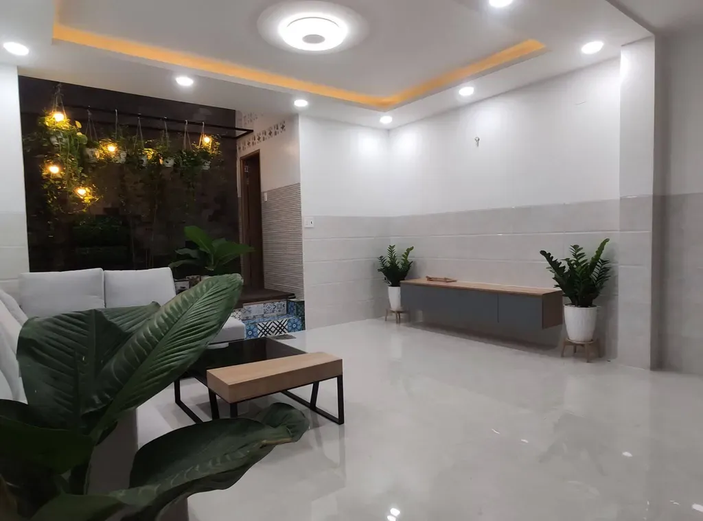 Phòng khách - Nhà phố 1 trệt 1 lầu - Phong cách Modern + Color Block | Space T