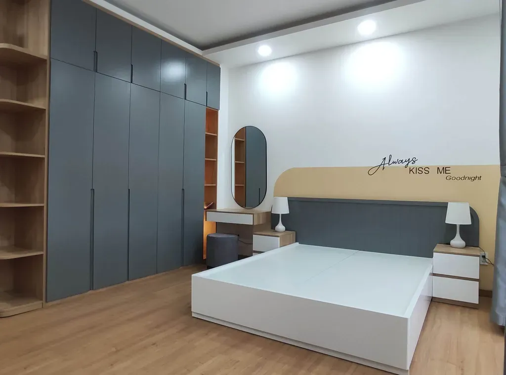 Phòng ngủ - Nhà phố 1 trệt 1 lầu - Phong cách Modern + Color Block | Space T