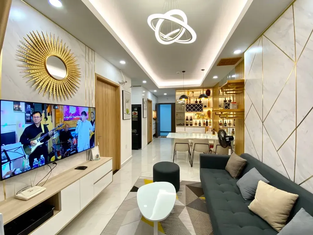 Phòng khách, Phòng ăn - Căn hộ Richmond Quận Bình Thạnh - Phong cách Modern | Space T
