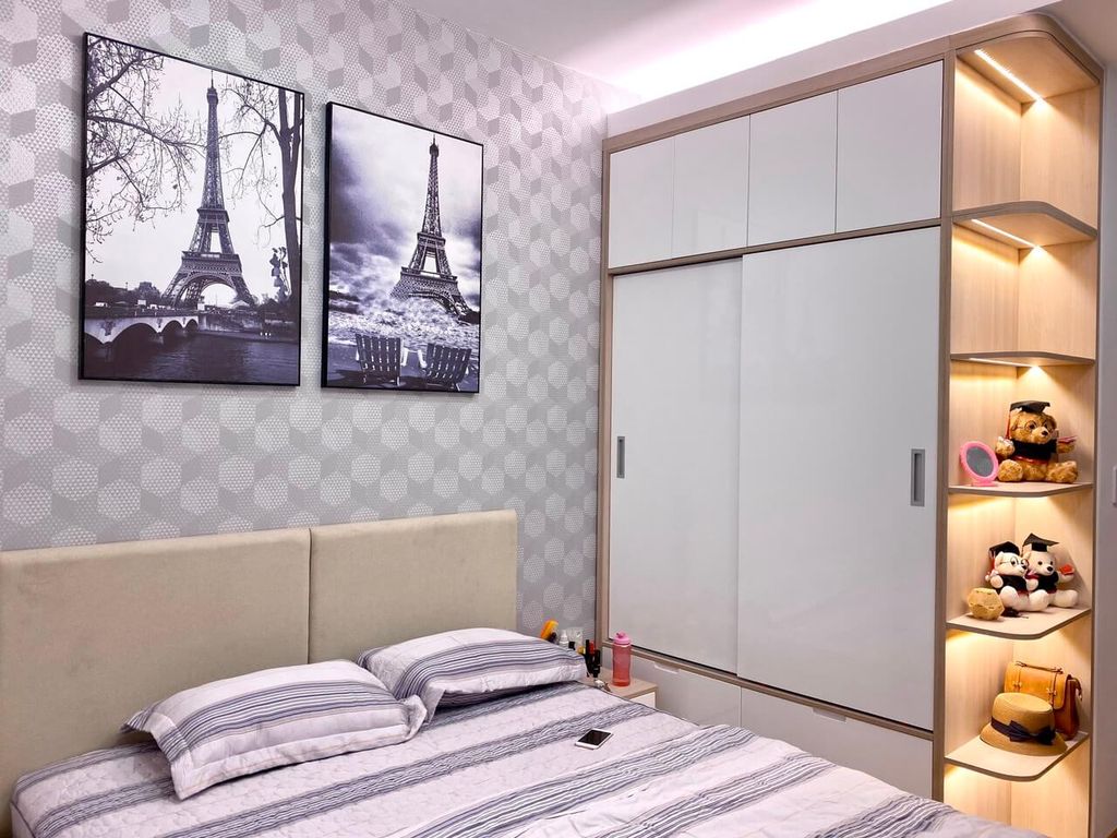 Phòng ngủ - Căn hộ Richmond Quận Bình Thạnh - Phong cách Modern  | Space T