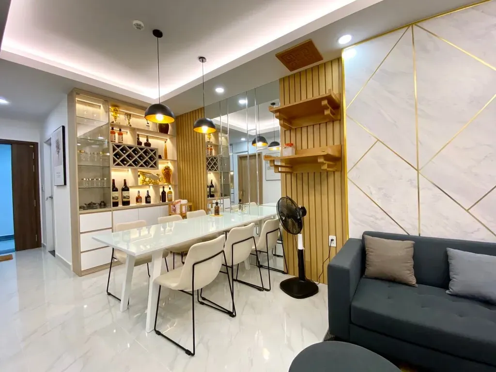 Phòng khách, Phòng ăn - Căn hộ Richmond Quận Bình Thạnh - Phong cách Modern | Space T