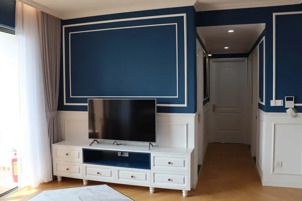 Phòng khách - Căn hộ Palm Heights Quận 2 - Phong cách Neo Classic | Space T
