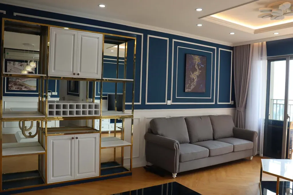 Phòng khách - Căn hộ Palm Heights Quận 2 - Phong cách Neo Classic | Space T