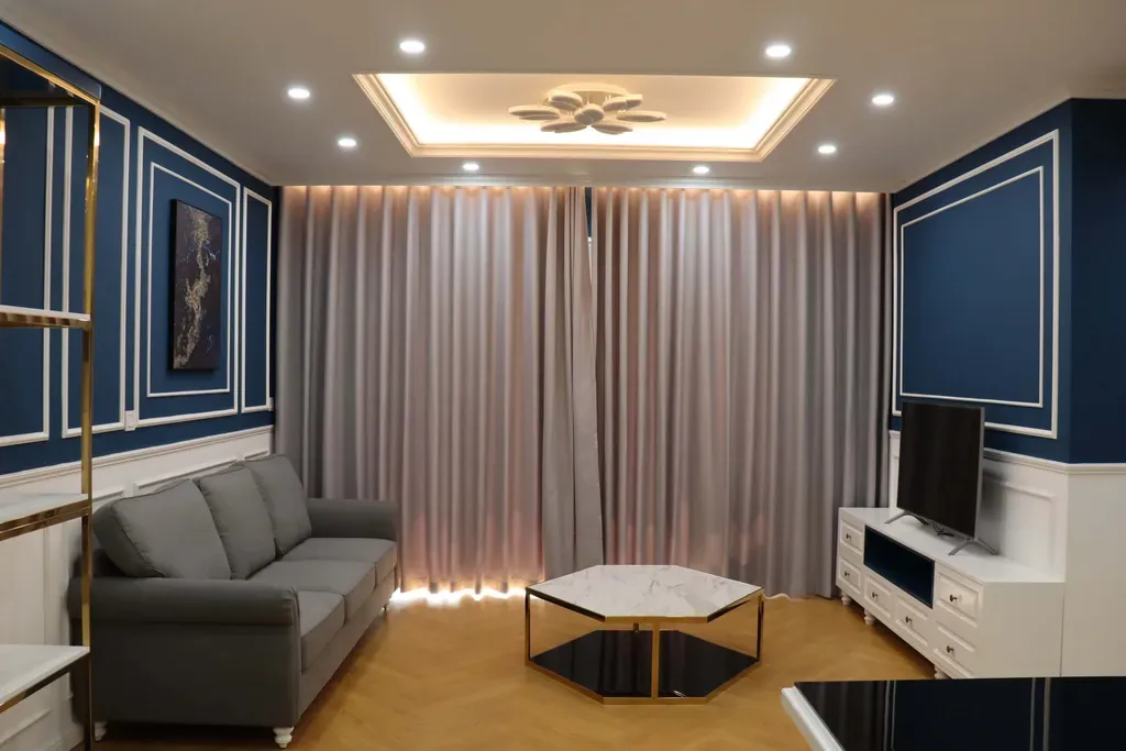 Phòng khách - Căn hộ Palm Heights Quận 2 - Phong cách Neo Classic | Space T