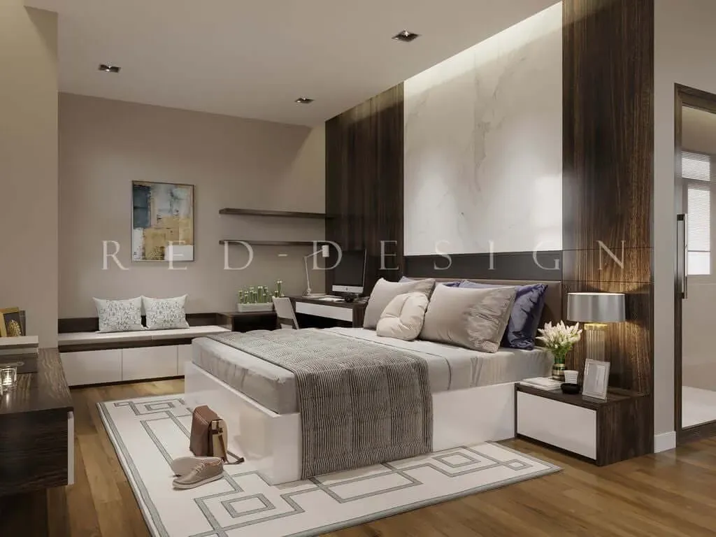 Phòng ngủ - Villa Simcity Premier Homes Quận 9 - Phong cách Modern | Space T