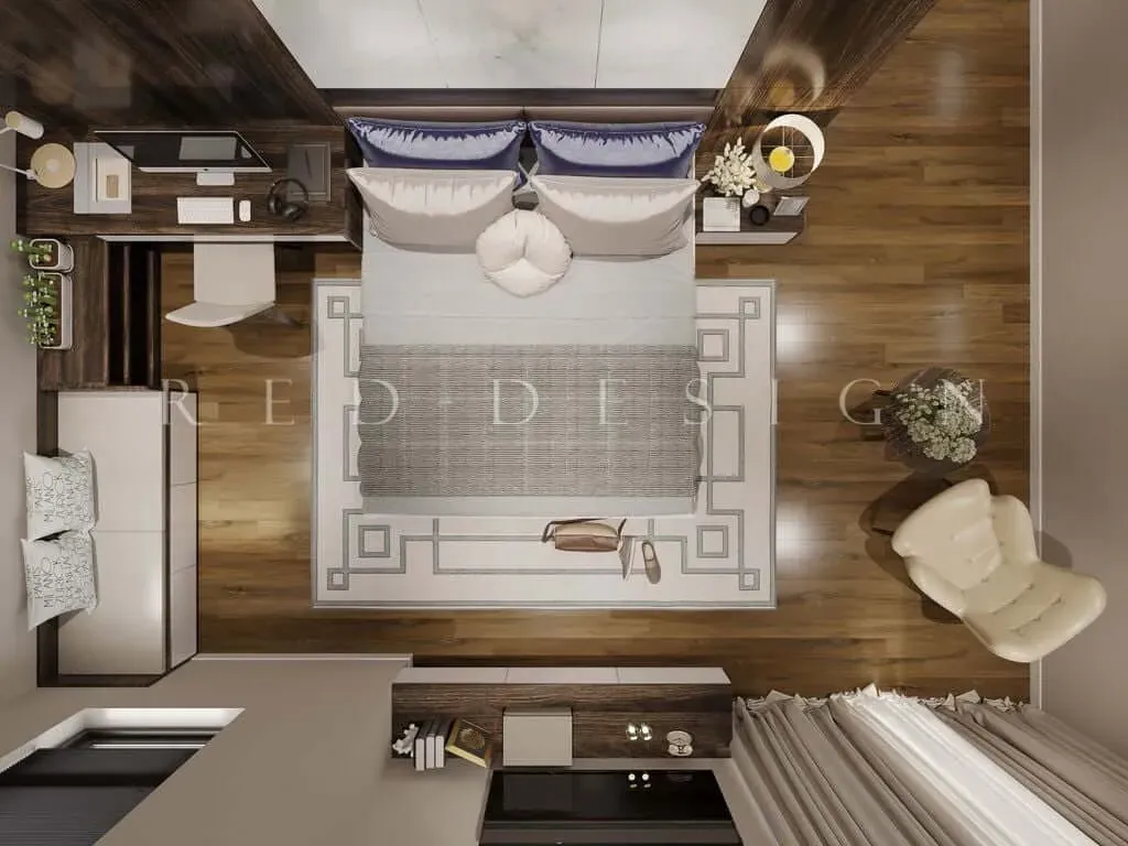 Phòng ngủ - Villa Simcity Premier Homes Quận 9 - Phong cách Modern | Space T