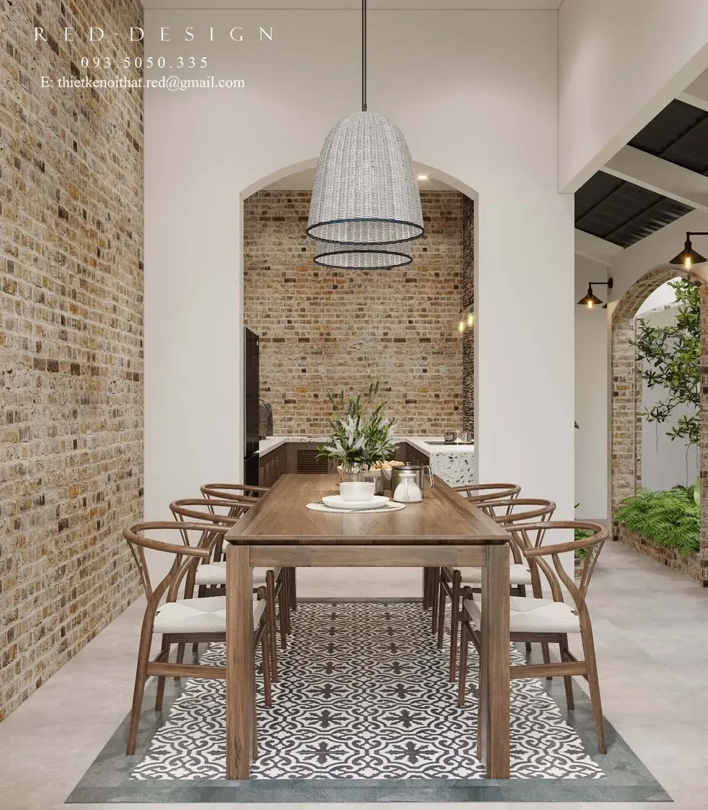 Phòng ăn - Nhà phố Bình Phước - Phong cách Indochine | Space T