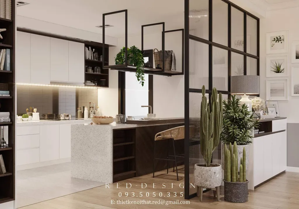 Phòng bếp - Căn hộ The View - Riviera Point Quận 7 - Phong cách Modern | Space T