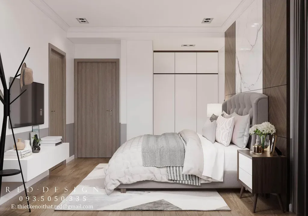 Phòng ngủ - Căn hộ The View - Riviera Point Quận 7 - Phong cách Modern | Space T