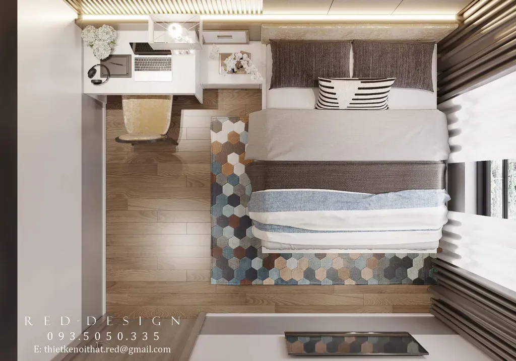 Phòng ngủ - Căn hộ The View - Riviera Point Quận 7 - Phong cách Modern | Space T