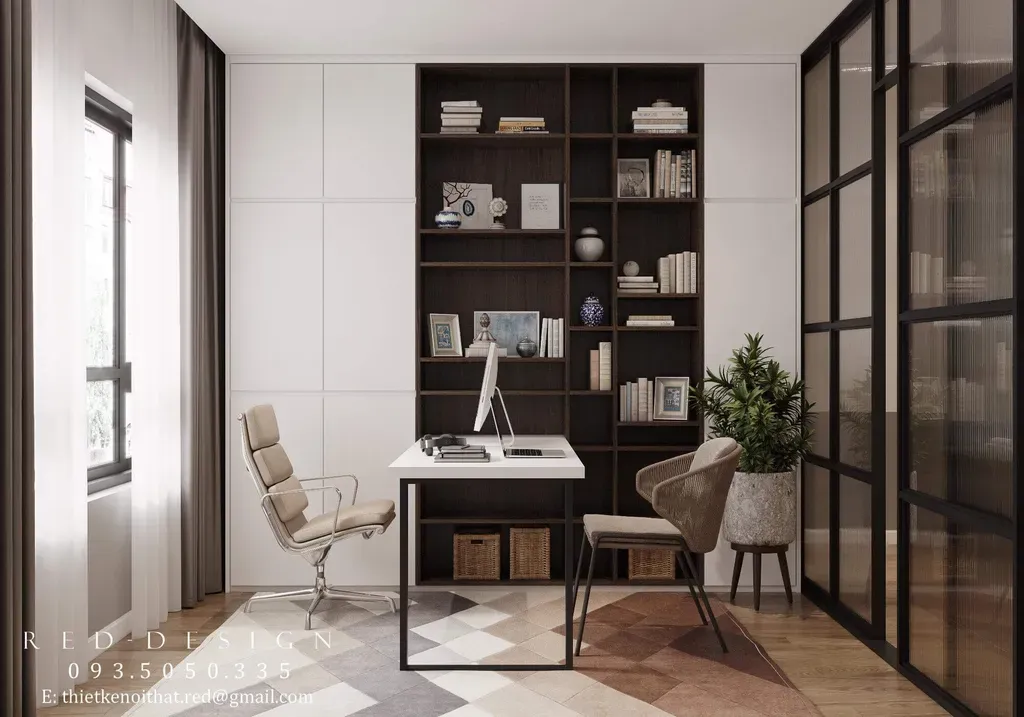 Phòng làm việc - Căn hộ The View - Riviera Point Quận 7 - Phong cách Modern | Space T