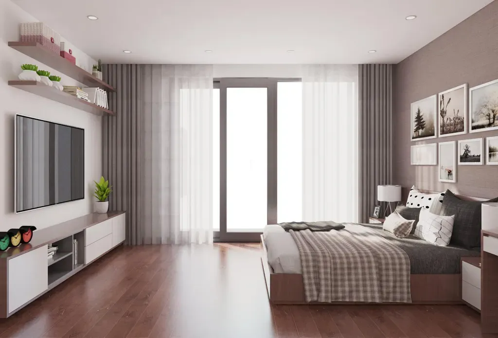 Phòng ngủ - Nhà Phố Cát Lái Quận 2 - Phong cách Modern | Space T