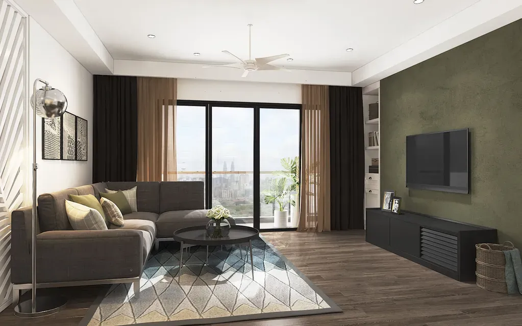 Phòng khách - Căn hộ Masteri Thảo Điền Quận 2 - Phong cách Neo Classic | Space T